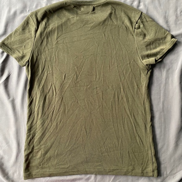 ZARA Men Olive Green Muscle Fit Shirt - Picture 3 of 3